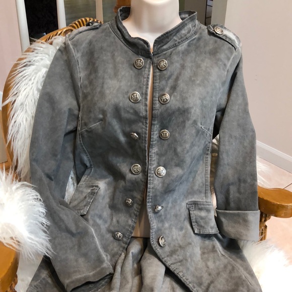 distressed military jacket